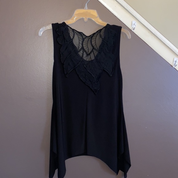 Jennie & Marlis black lace dressy tank small - Picture 2 of 4
